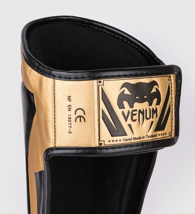 Venum Shin guards Elite – Gold/Black – Shin guards