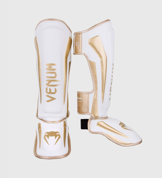 Venum Shin guards Elite – White/Gold – Shin guards