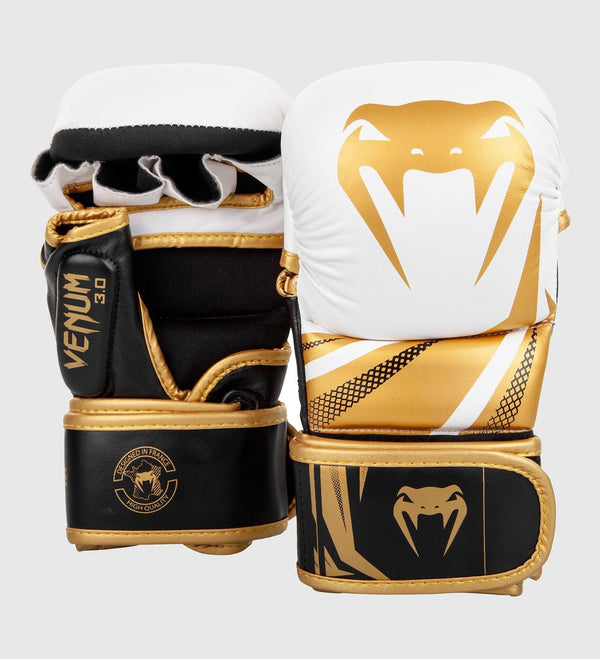 Venum MMA Gloves Challenger Sparring 3.0 - White/Black/Gold