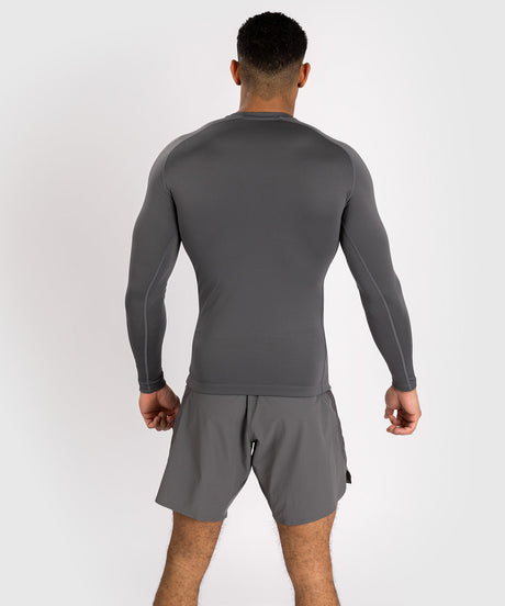 Venum Rashguard Contender Long Sleeves – Grey/Blue – Rashguard