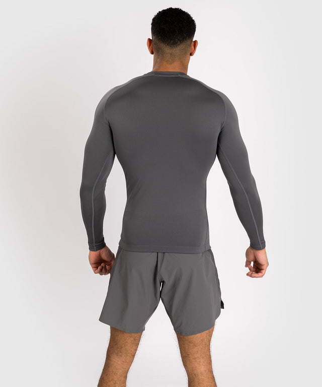 Venum Rashguard Contender Long Sleeves – Grey/Blue – Rashguard