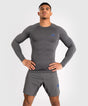 Venum Rashguard Contender Long Sleeves – Grey/Blue – Rashguard