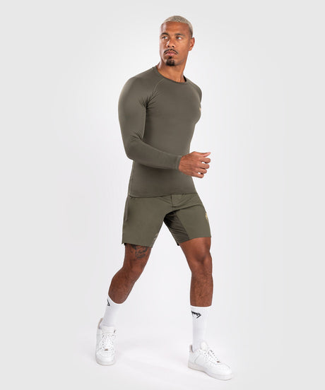 Venum Rashguard Contender Long Sleeves - Khaki Green - Rashguard