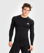 Venum Rashguard Contender Long Sleeves – Black/White – Rashguard