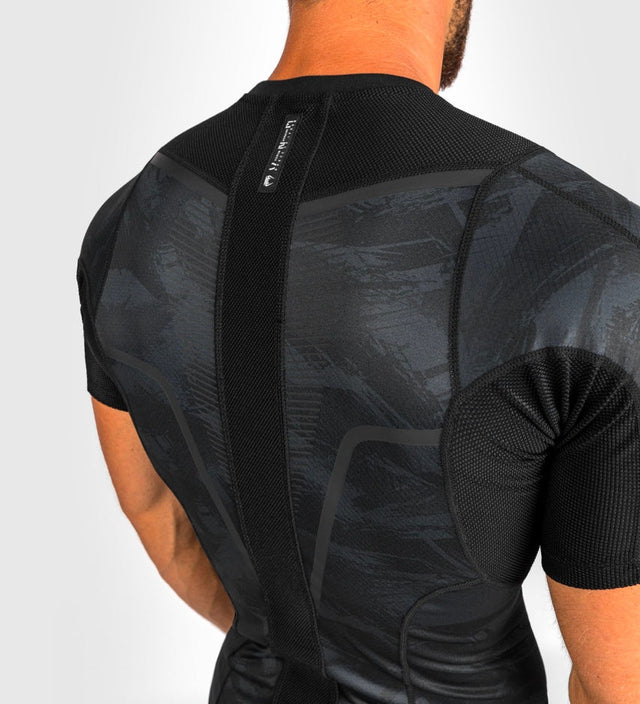 Venum Rashguard Electron 3.0 Short Sleeves – Black – Rashguard