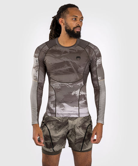 Venum Rashguard Electron 3.0 Long Sleeves – Sand – Rashguard