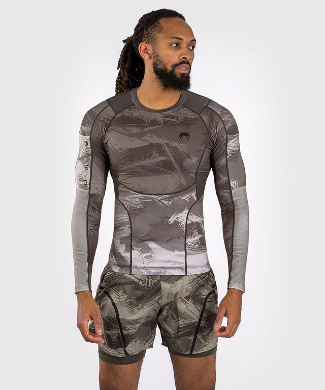 Venum Rashguard Electron 3.0 Long Sleeves – Sand – Rashguard