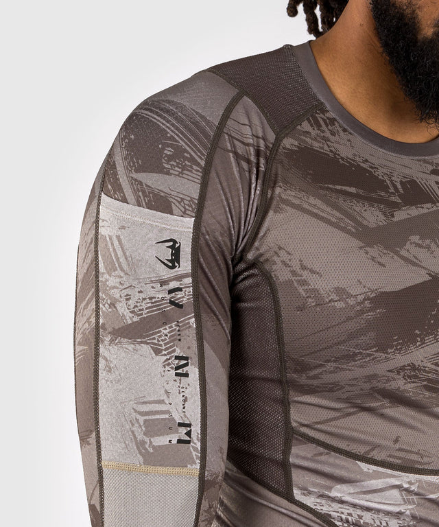 Venum Rashguard Electron 3.0 Long Sleeves – Sand – Rashguard