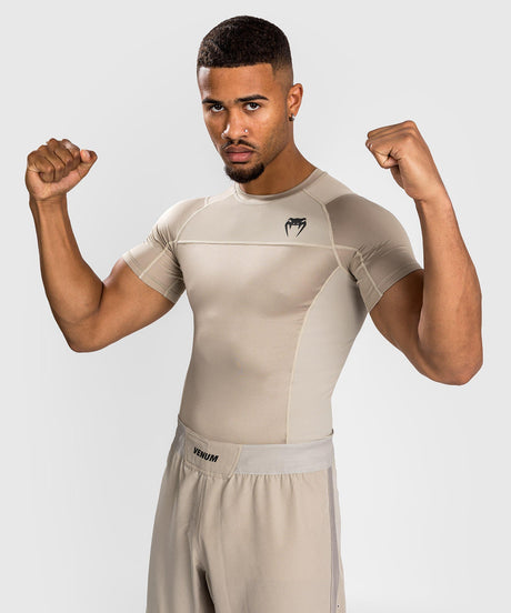 Venum Rashguard G-Fit Air Short Sleeves – Sand – T-shirt