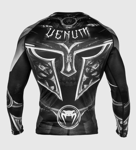 Venum Rashguard Gladiator 3.0 Long Sleeves – Black/Grey/White – Rashguard