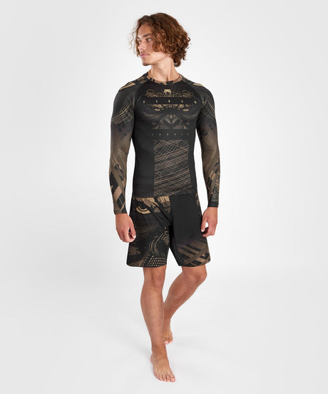 Venum Rashguard Gorilla Jungle Long Sleeves – Black/Brown – T-shirt