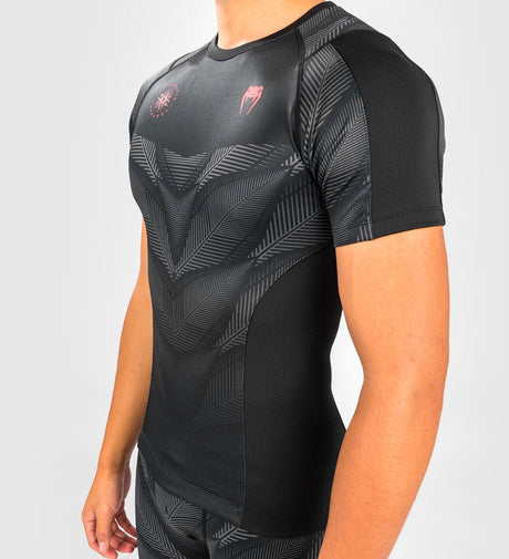 Venum Rashguard Phantom Short Sleeves - Black/Grey/Red - Rashguard